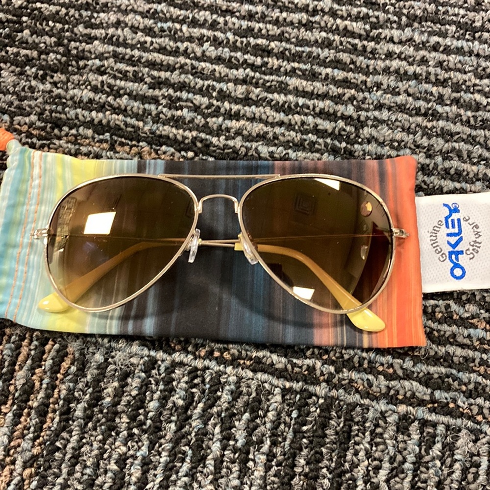 Glasses with Oakley glasses case